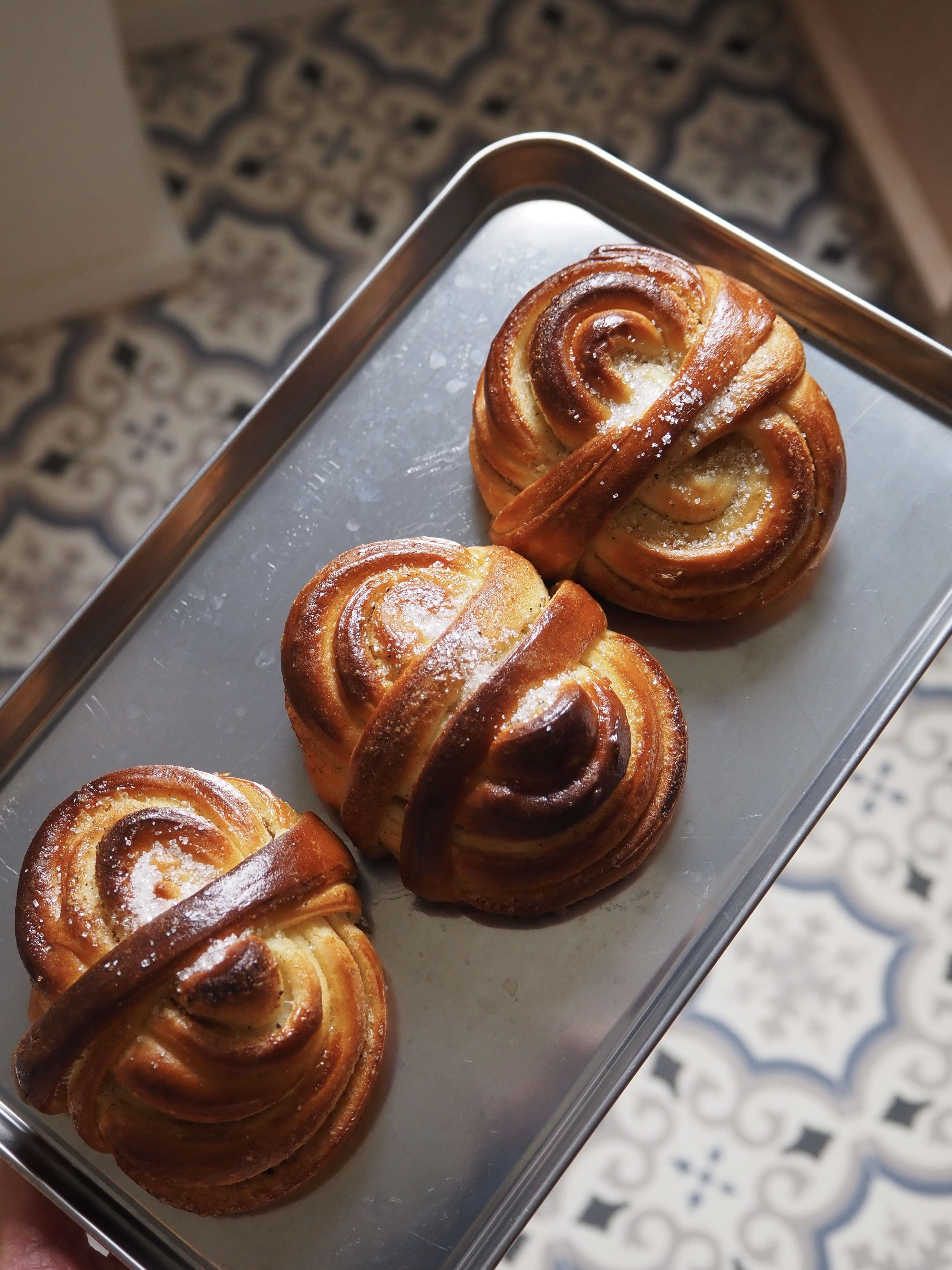 Pastries from the bench